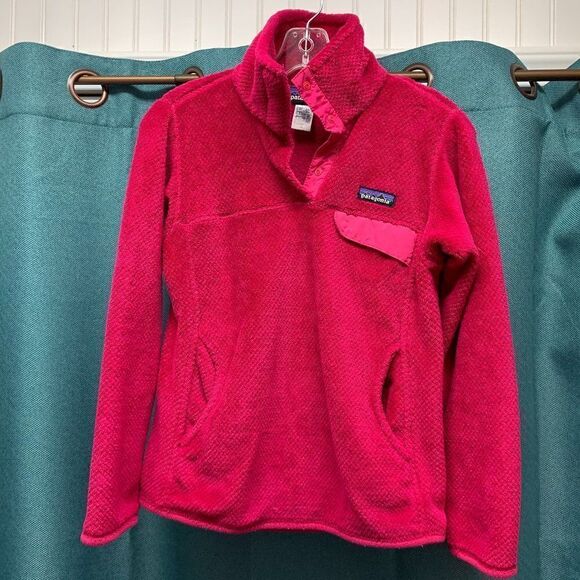 Patagonia Tops - Patagonia Snap Pink Pullover Size Extra Small